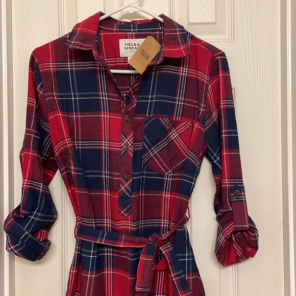 NWT Field & Stream plaid red tunic - Picture 2 of 3